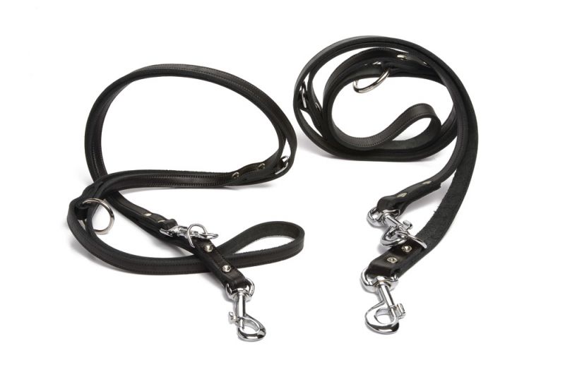 Leather police dog leash Clearance
