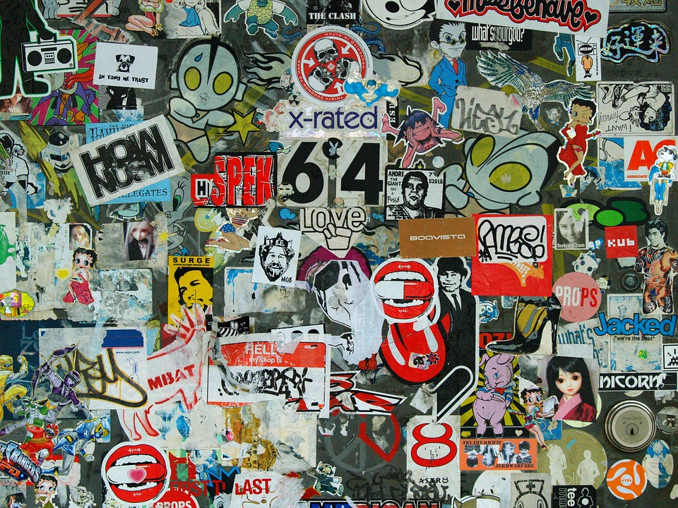 Collage raamstickers