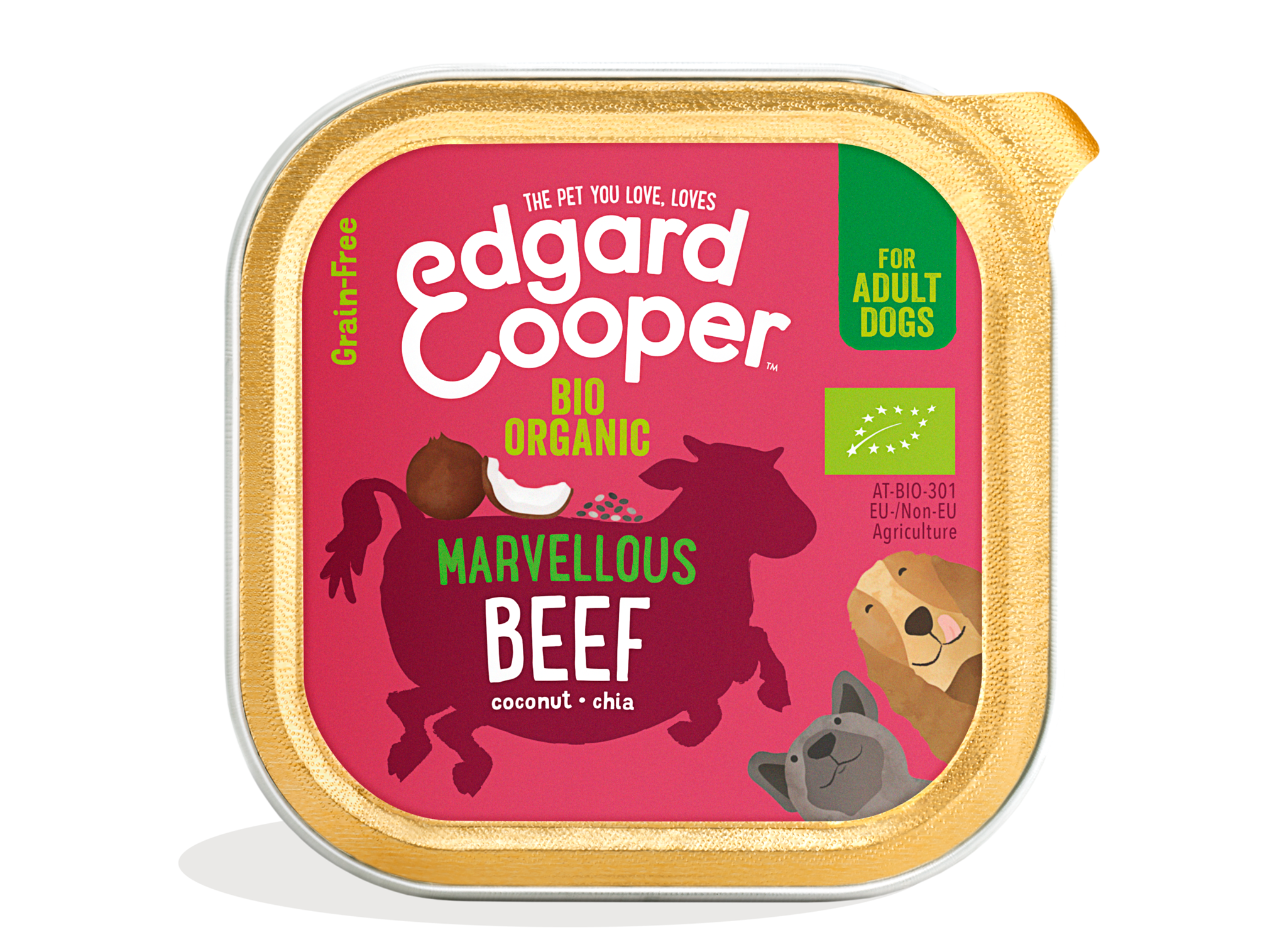 Bœuf bio à la noix de coco et aux graines de chia bio
