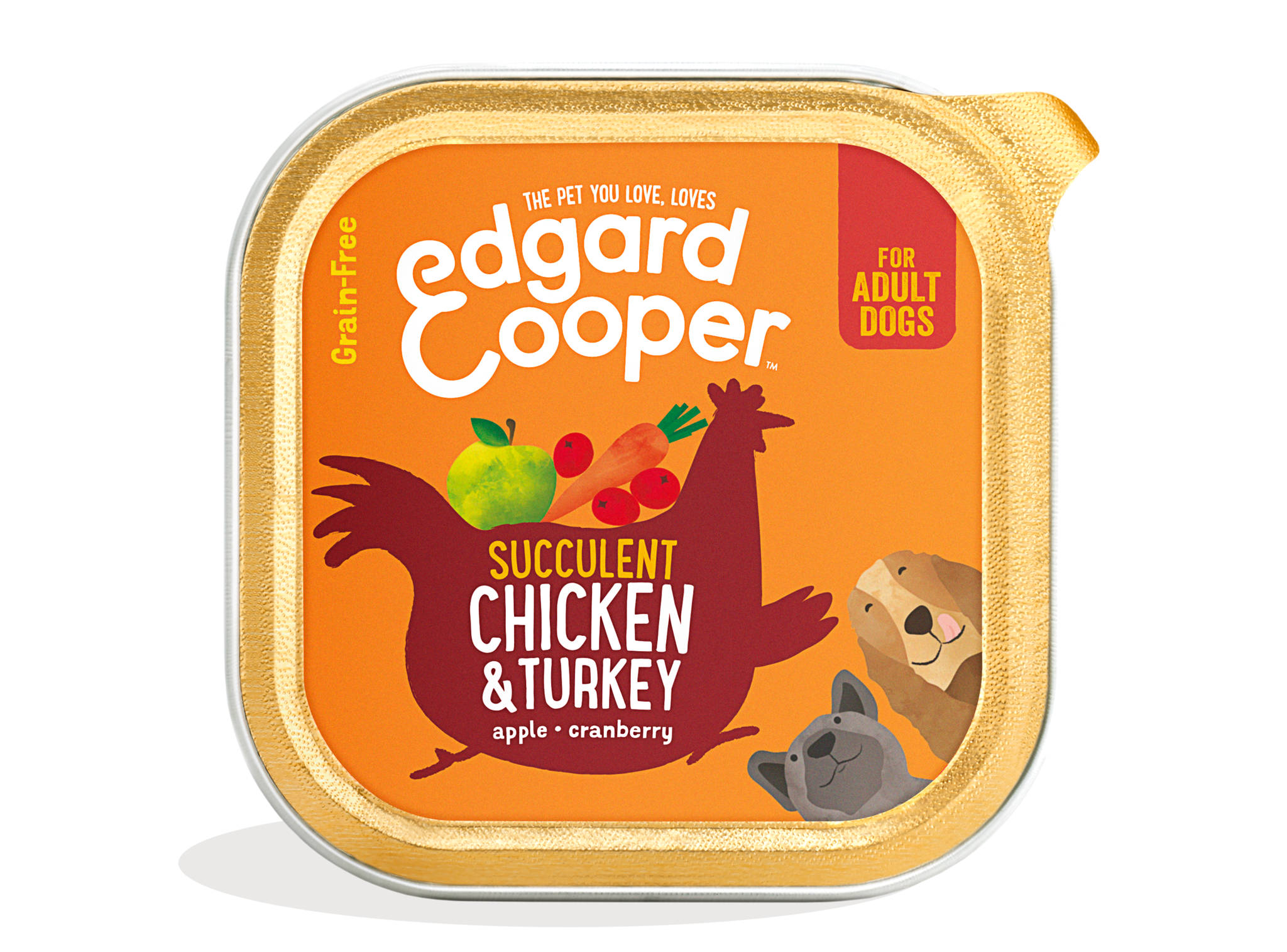 Poulet & Dinde aux pommes, canneberges et carottes