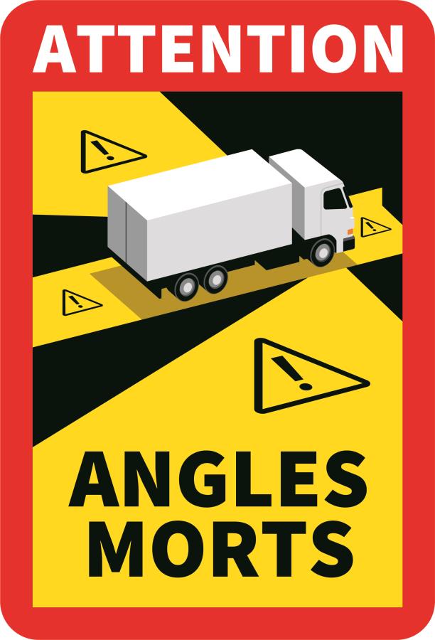 Sticker Blind Spot/Angles Morts with strong adhesive